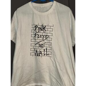 Pink Floyd The Wall T-Shirt White Graphic Band Tee Rock Album Merch M